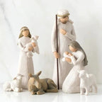 Nativity Set Handcrafted Reclaimed Wood Mantel Ready