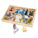 Nativity Set Solid Wood 11 Piece Tool-Free Stable