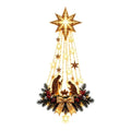 Nativity Wall Decor Holy Family Silhouette Warm LED Lights