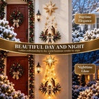 Nativity Wall Decor Holy Family Silhouette Warm LED Lights