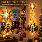 Nativity Wall Decor Holy Family Silhouette Warm LED Lights