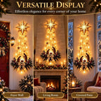 Nativity Wall Decor Holy Family Silhouette Warm LED Lights