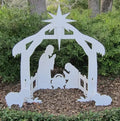 Nativity Yard Display Weather-Resistant Easy Assembly 4-Piece Set