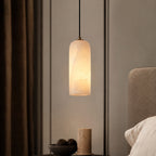 Natural Alabaster & Brushed Copper Pendant Light (LED Included)