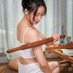 Natural Beechwood 21-Bead Back Massager