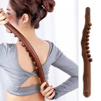 Natural Beechwood 21-Bead Back Massager