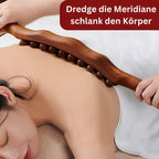Natural Beechwood 21-Bead Back Massager