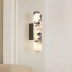 Natural Black Marble Dimmable LED Wall Sconce (Hardwired)