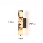 Natural Black Marble Dimmable LED Wall Sconce (Hardwired)