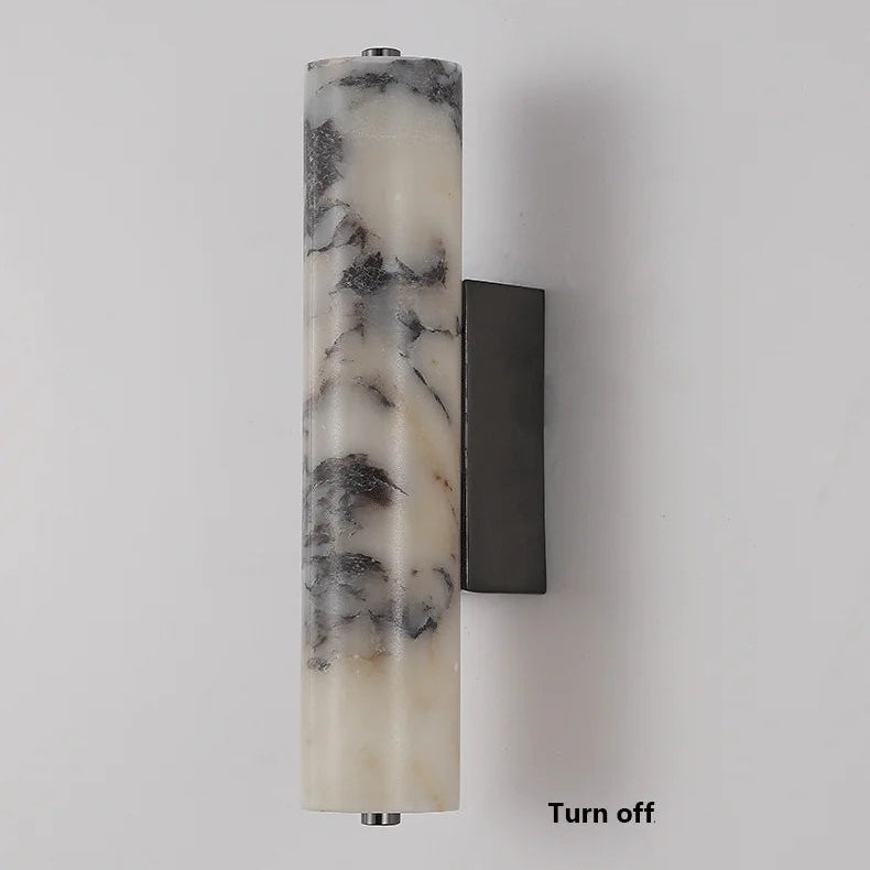 Natural Black Marble Dimmable LED Wall Sconce (Hardwired)