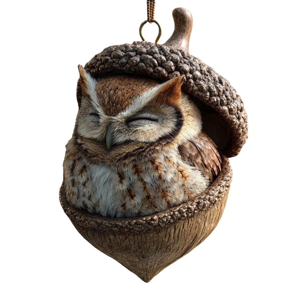 Natural Finish Reusable Acorn Ornaments (Assorted Styles)