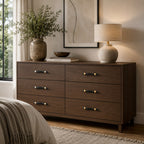 Natural Marble & Brass Cabinet Knob & Pull Set