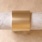 Natural Marble & Brass Cabinet Knob & Pull Set