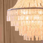 Natural Shell Tiered Chandelier (8-Bulb)