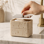 Natural Stone Retro-Inspired Jewelry Storage Case (Compact)