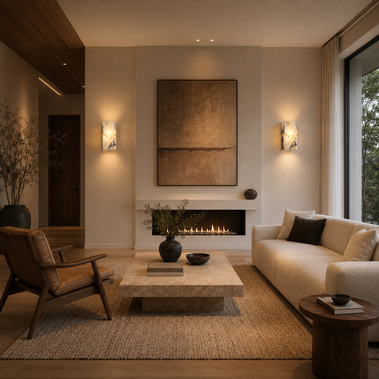 Natural Stone Waterproof LED Wall Light