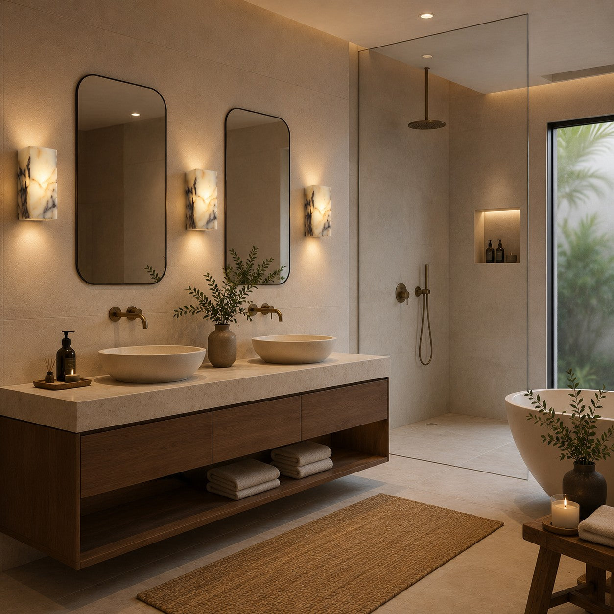 Natural Stone Waterproof LED Wall Light