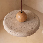 Natural Travertine LED Pendant Light