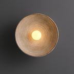 Natural Wood Soft LED Wall Sconce (E27 Base)