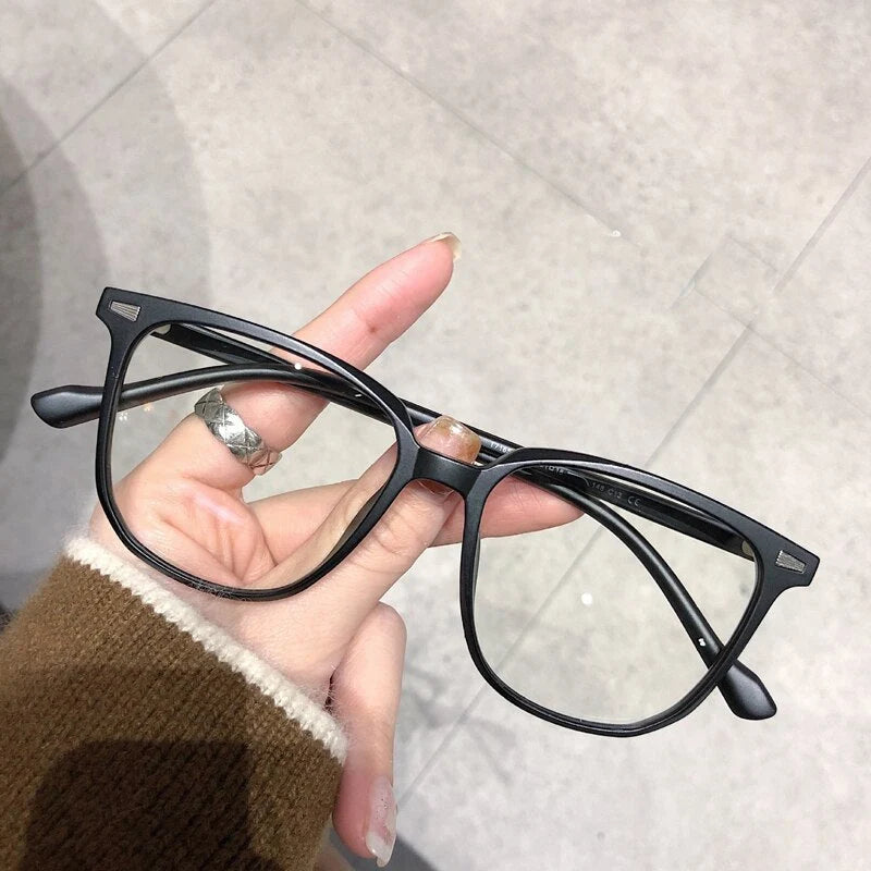 Nearsighted Glasses Oversized Square Anti-Blue Light