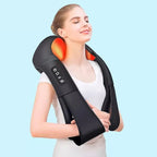 Neck & Back Massager 16 Rotating Nodes Hands-Free