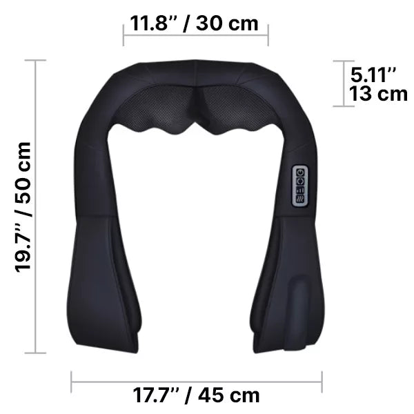Neck & Back Massager 16 Rotating Nodes Hands-Free