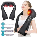 Neck & Back Massager Shiatsu Heat Wraparound Straps