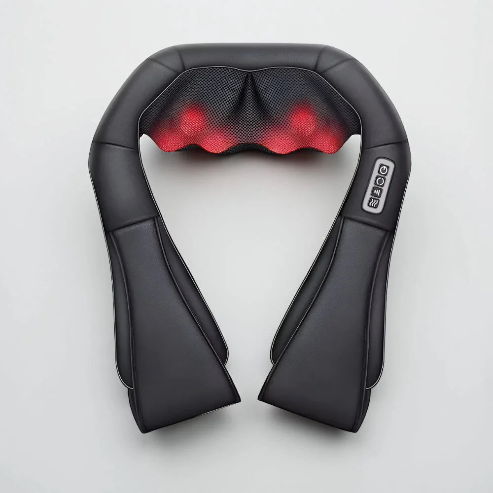 Neck & Back Massager Shiatsu Heat Wraparound Straps