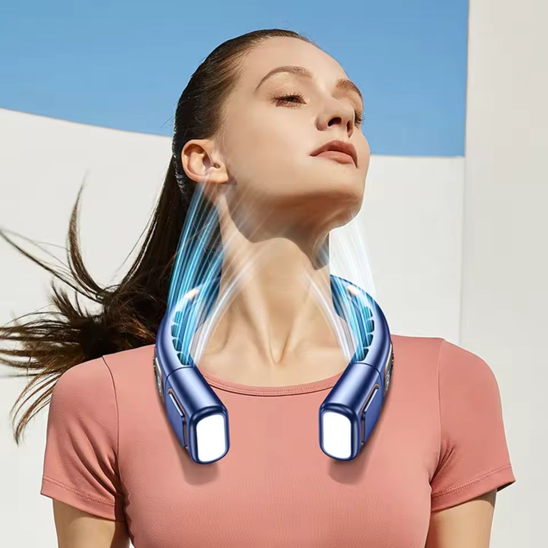 Neck Fan 360 Air Circulation Bladeless USB Rechargeable