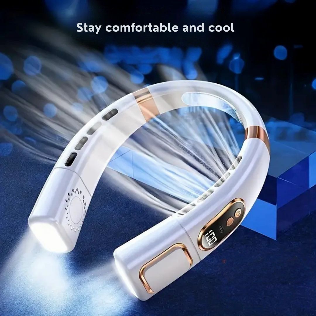Neck Fan 360 Air Circulation Bladeless USB Rechargeable