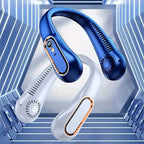 Neck Fan Bladeless Dual-Motor Silicone Neckband