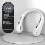 Neck Fan Hands-Free USB Rechargeable Up To 6 Hours