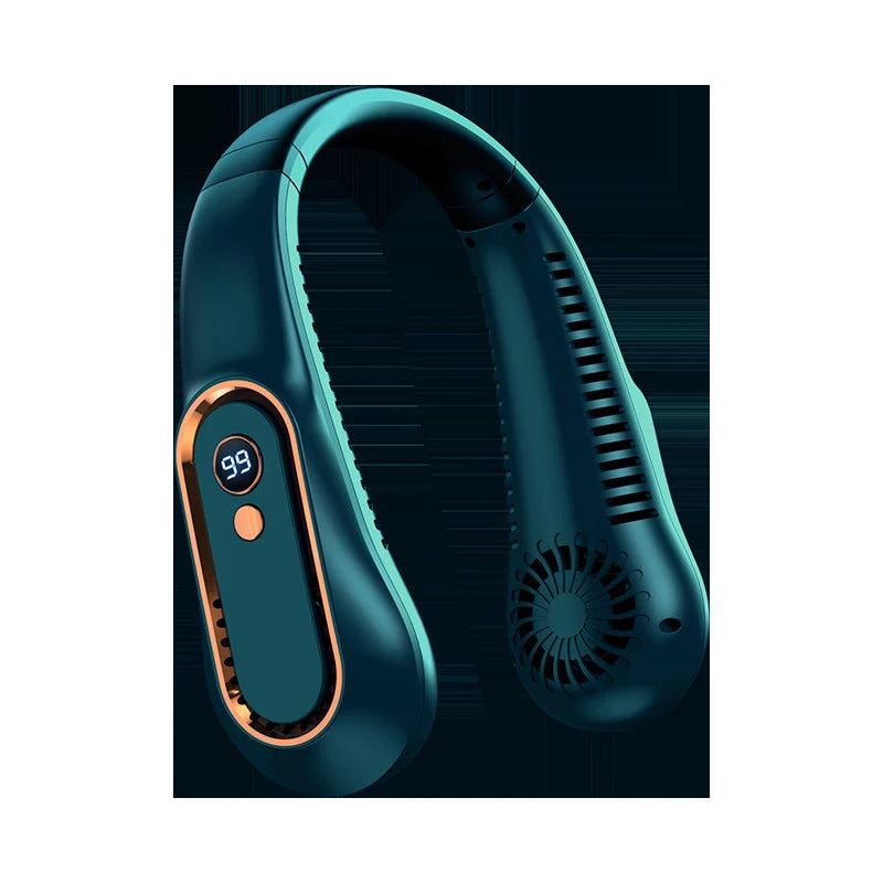 Neck Fan Handsfree Digital Display USB Rechargeable