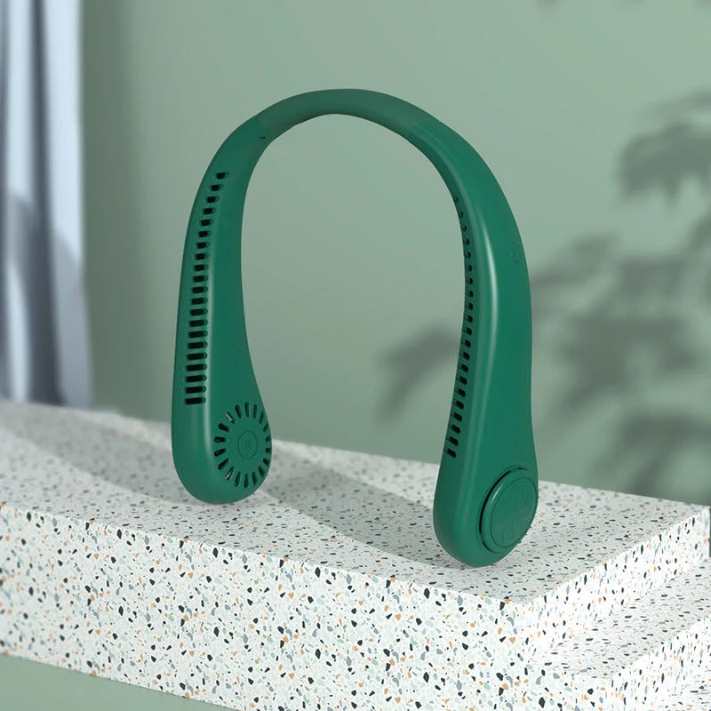 Neck Fan Rechargeable Three-Speed LED Display