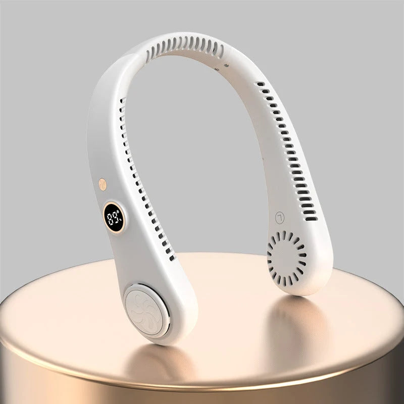 Neck Fan Rechargeable Three-Speed LED Display