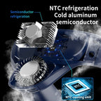 Neck Fan Semiconductor Cooling 5200mAh USB Rechargeable