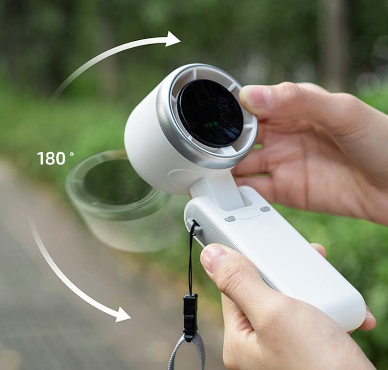 Neck & Handheld Fan 3-In-1 Foldable USB-C Rechargeable
