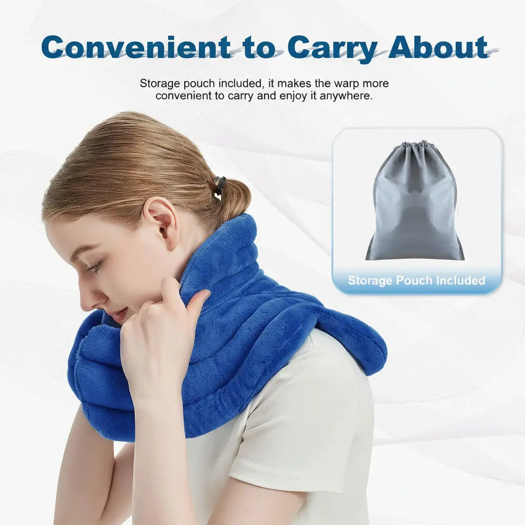 Neck Heating Pad Microwavable & Freezable Weighted Flaxseed