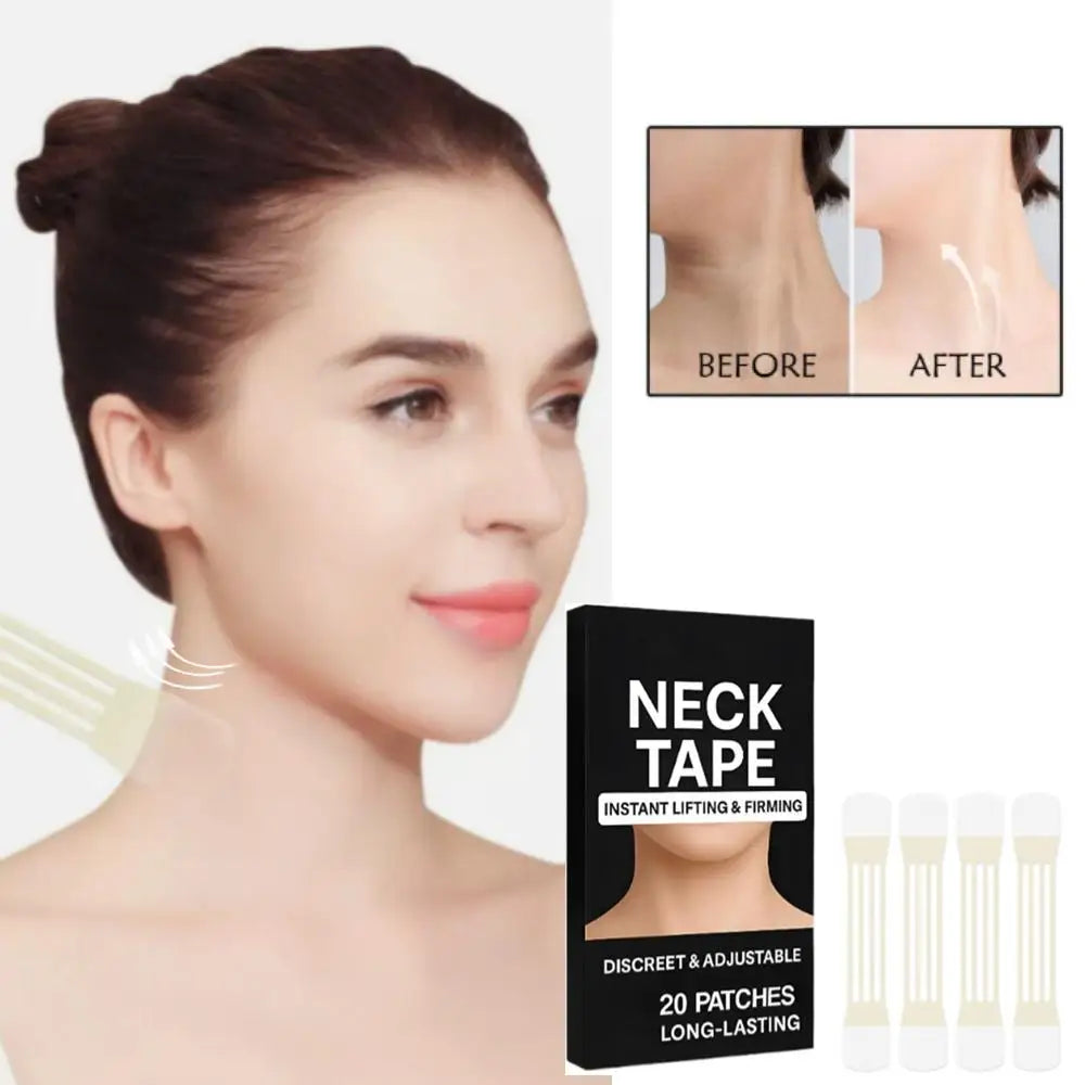 Neck & Jawline Lift Tape Invisible Hypoallergenic All-Day Support