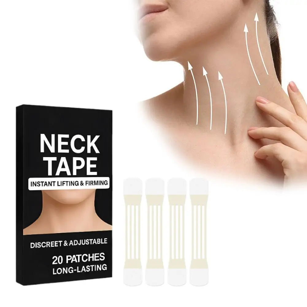 Neck & Jawline Lift Tape Invisible Hypoallergenic All-Day Support