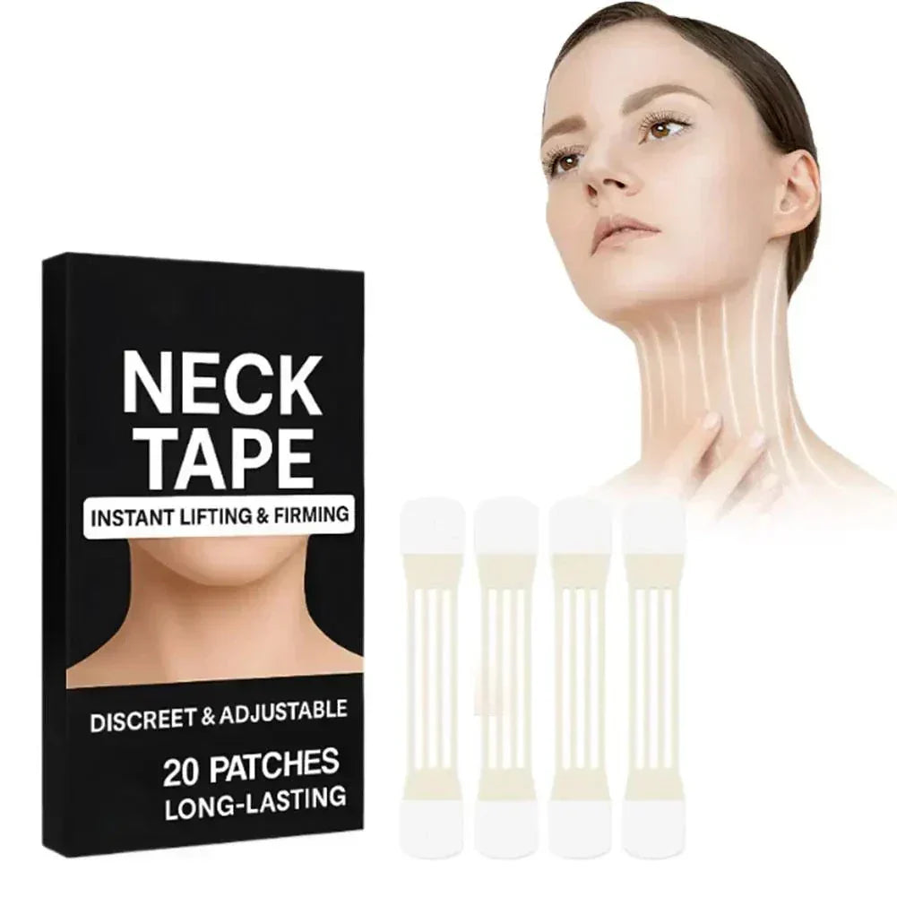 Neck & Jawline Lift Tape Invisible Hypoallergenic All-Day Support