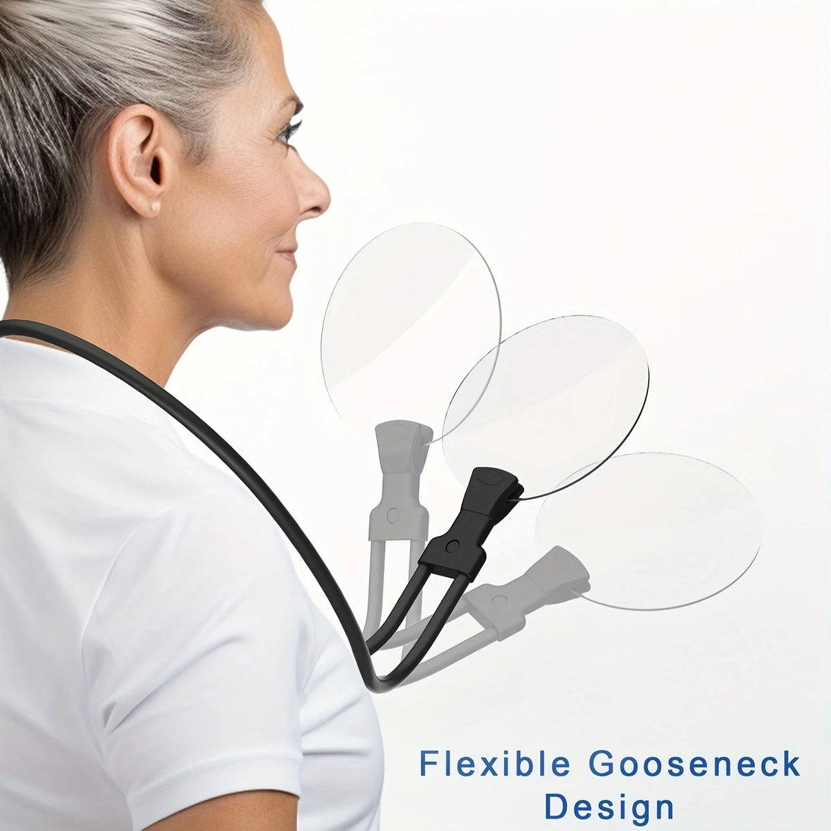 Neck Magnifier 5x Magnification Adjustable Neck Cord