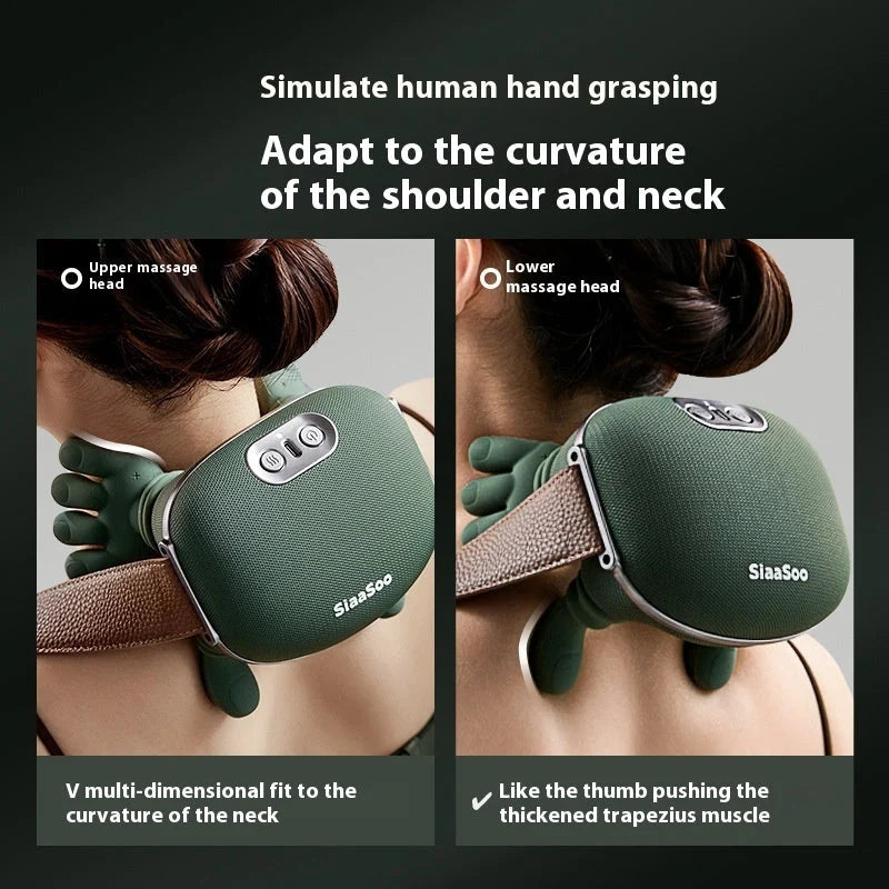 Neck Massager 4D Kneading Adjustable Heat Wireless Rechargeable