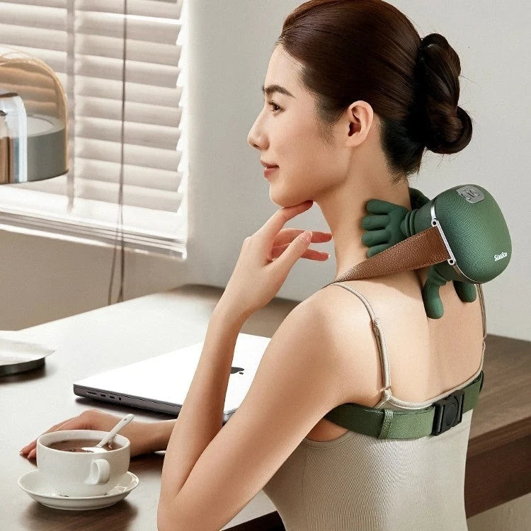 Neck Massager 4D Kneading Adjustable Heat Wireless Rechargeable