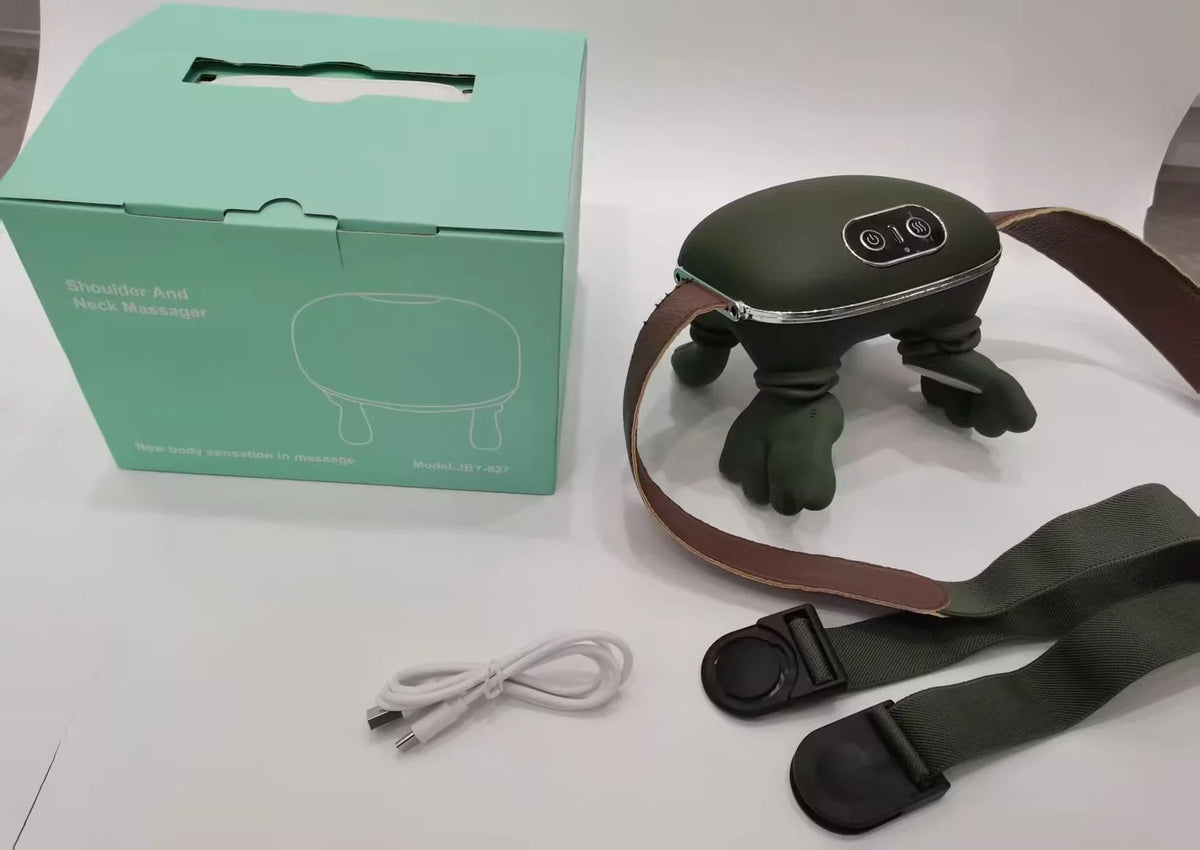 Neck Massager 4D Kneading Adjustable Heat Wireless Rechargeable