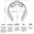 Neck Massager Heat & Pulse Cordless Rechargeable