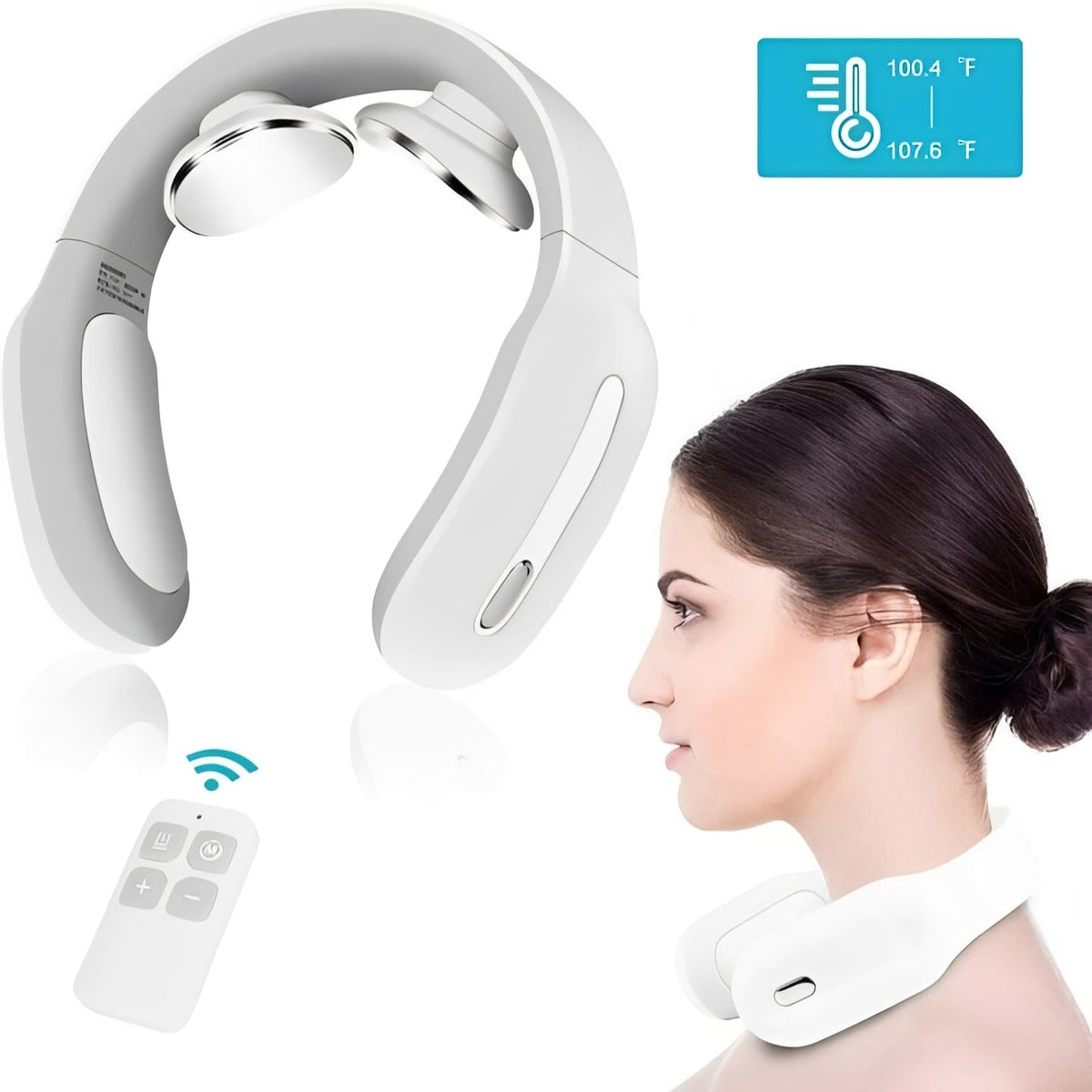 Neck Massager Rechargeable Heat & Vibration Lightweight