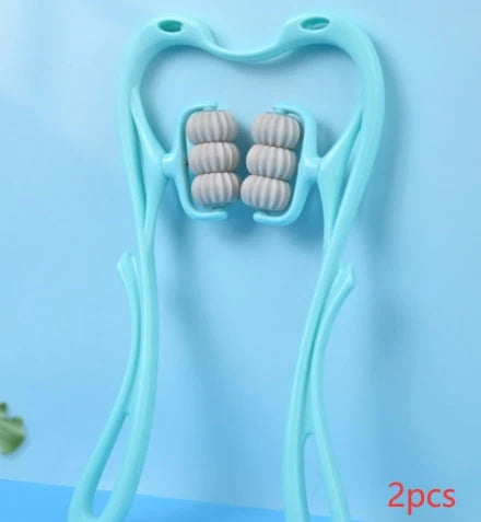 Neck Massager Six-Roller Deep-Tissue Removable Balls