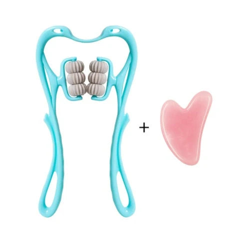 Neck Massager Six-Roller Deep-Tissue Removable Balls