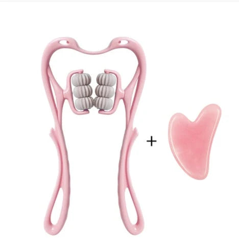 Neck Massager Six-Roller Deep-Tissue Removable Balls